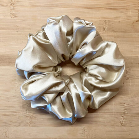 MLV Gold Satin Scrunchie (XL)