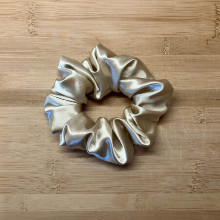 MLV Gold Satin Scrunchie (Medium)
