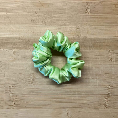 MLV Lime Green Satin Scrunchie (Small)