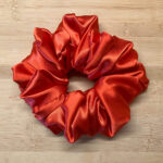 MLV Coral Red Satin Scrunchie (XL)