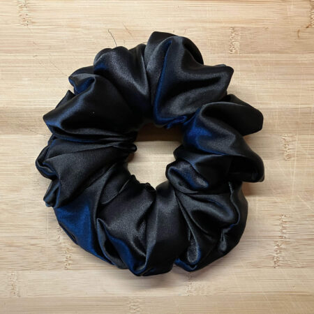 MLV Black Satin Scrunchie (XL)