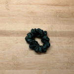 MLV Forest Green Satin Scrunchie (Small)