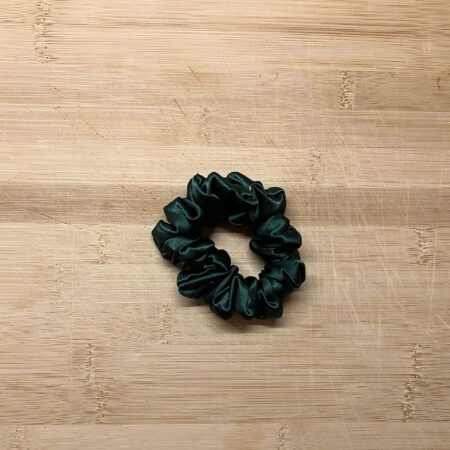 MLV Forest Green Satin Scrunchie (Small)