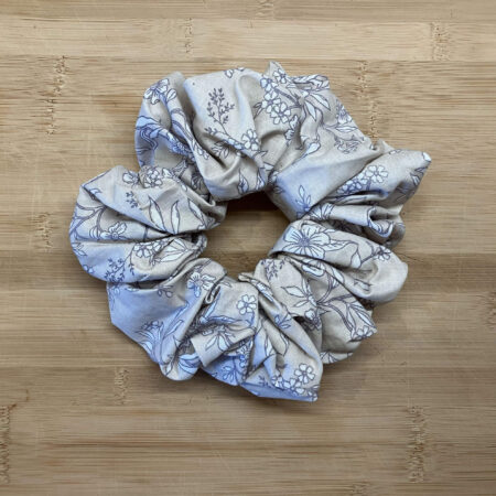 MLV Ecru Flower Scrunchie (XL)