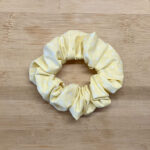 097-Yellow-Polka-Medium-Scrunchie