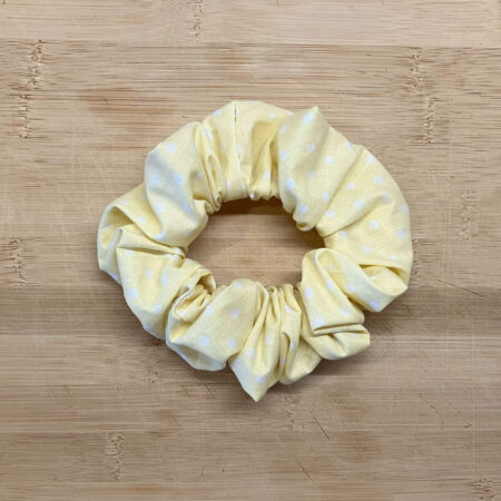 MLV Yellow Polka Scrunchie Medium