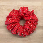 MLV Red Polka Scrunchie (XL)