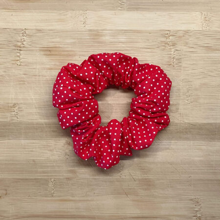 MLV Red Polka Scrunchie Medium