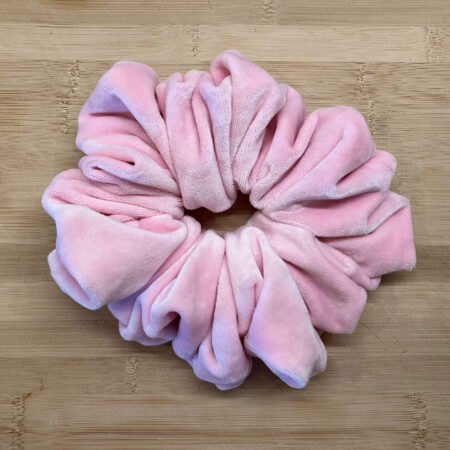 MLV Baby Pink Velvet Scrunchie (XL)