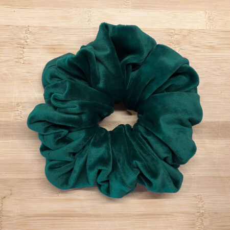 MLV Forest Green Velvet Scrunchie (XL)