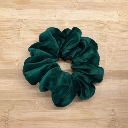 MLV Forest Green Velvet Scrunchie Medium