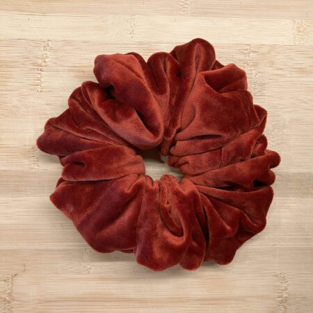 MLV Rust Velvet Scrunchie (XL)