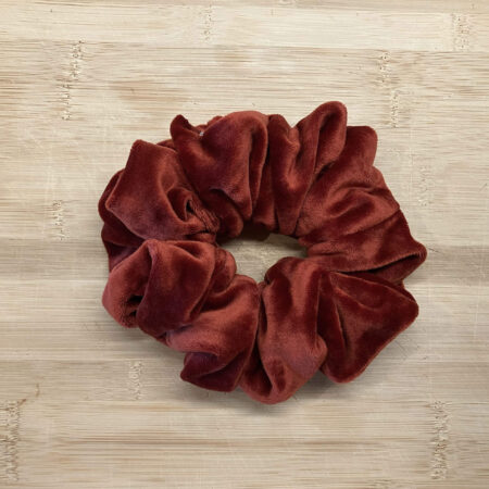 MLV Rust Velvet Scrunchie Medium