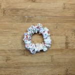 MLV White Rainbow Flowers Scrunchie (Small)