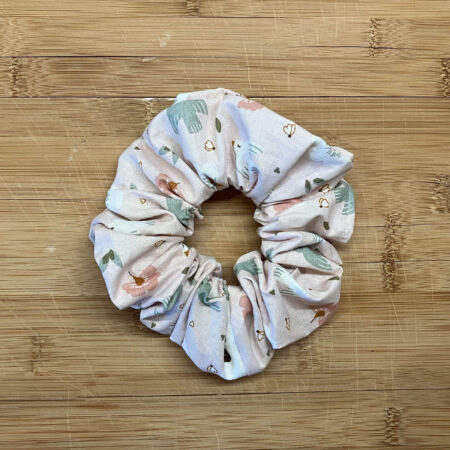 MLV Light Pink Birds Scrunchie Medium