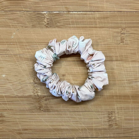 MLV Light Pink Birds Scrunchie (Small)