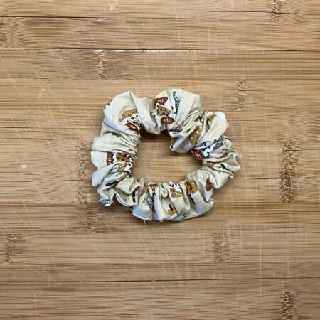 MLV Ecru Owls Scrunchie (Small)