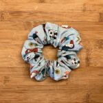MLV Light Blue Exotic Animals Scrunchie Medium